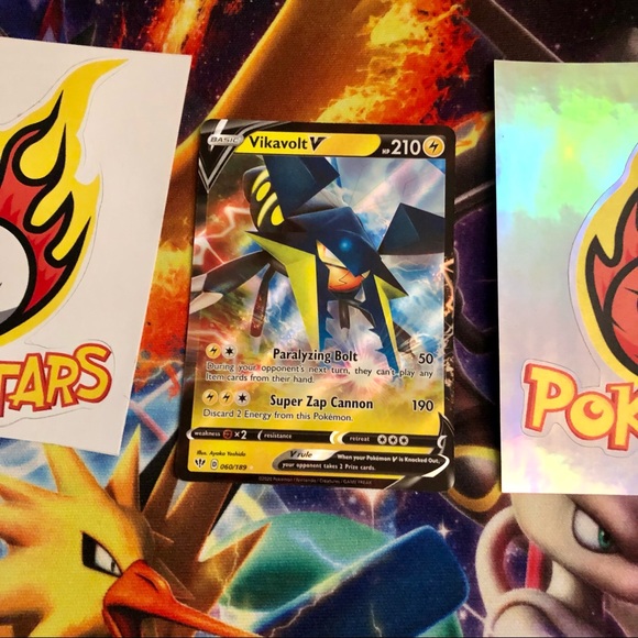 vikavolt v pokemon card value Vikavolt V - 060/189 Ultra Rare main image 1